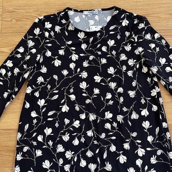 NWT Mango Buttoned Shoulder Dress Floral Sz 6 - Picture 6 of 10